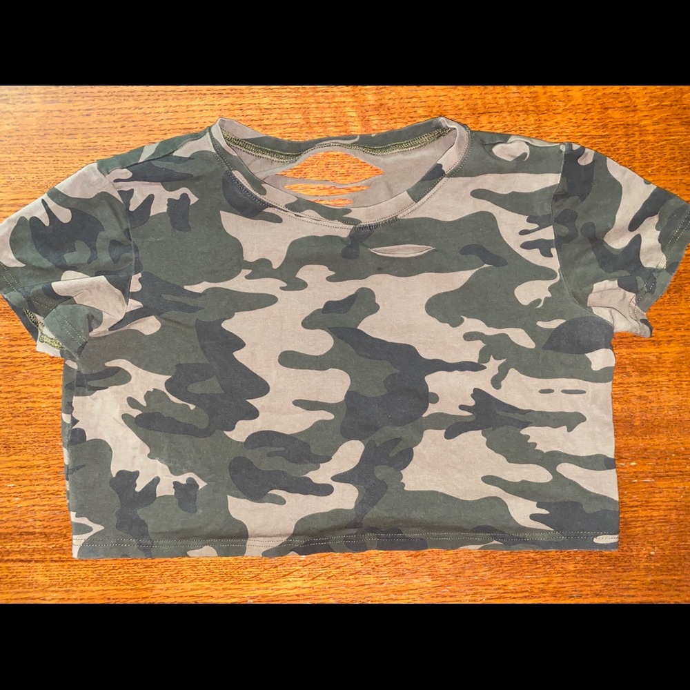 Camo Crop Top